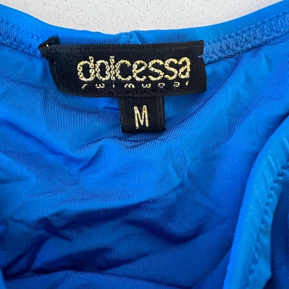 Dolcessa Swimwear Blue Bikini Set Size Medium - Picture 8 of 12